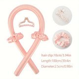 Heatless Curling Set - Satin Hair Rollers for Overnight Curls - Heatless Hair Curlers with Headband - Gentle and Effective Hair